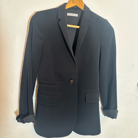 Stephanel Black Slim Fit Blazer Size 6 - Picture 1 of 11